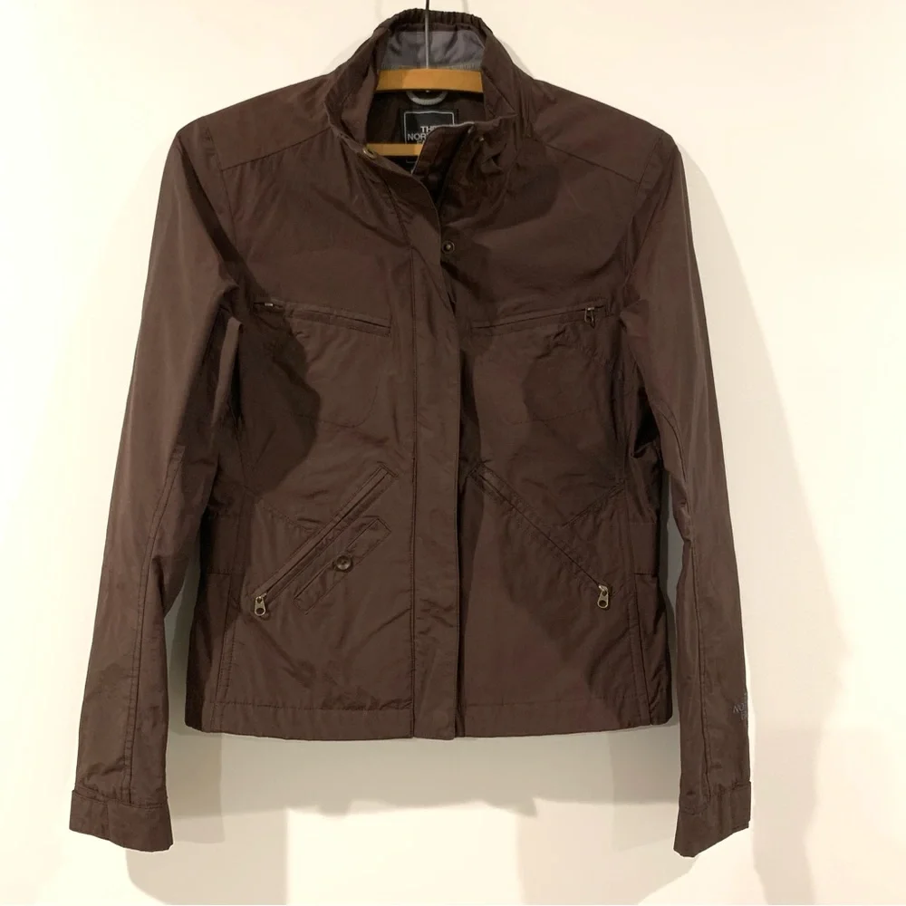 Brown Bomber Style Light Jacket - Picture 1 of 4